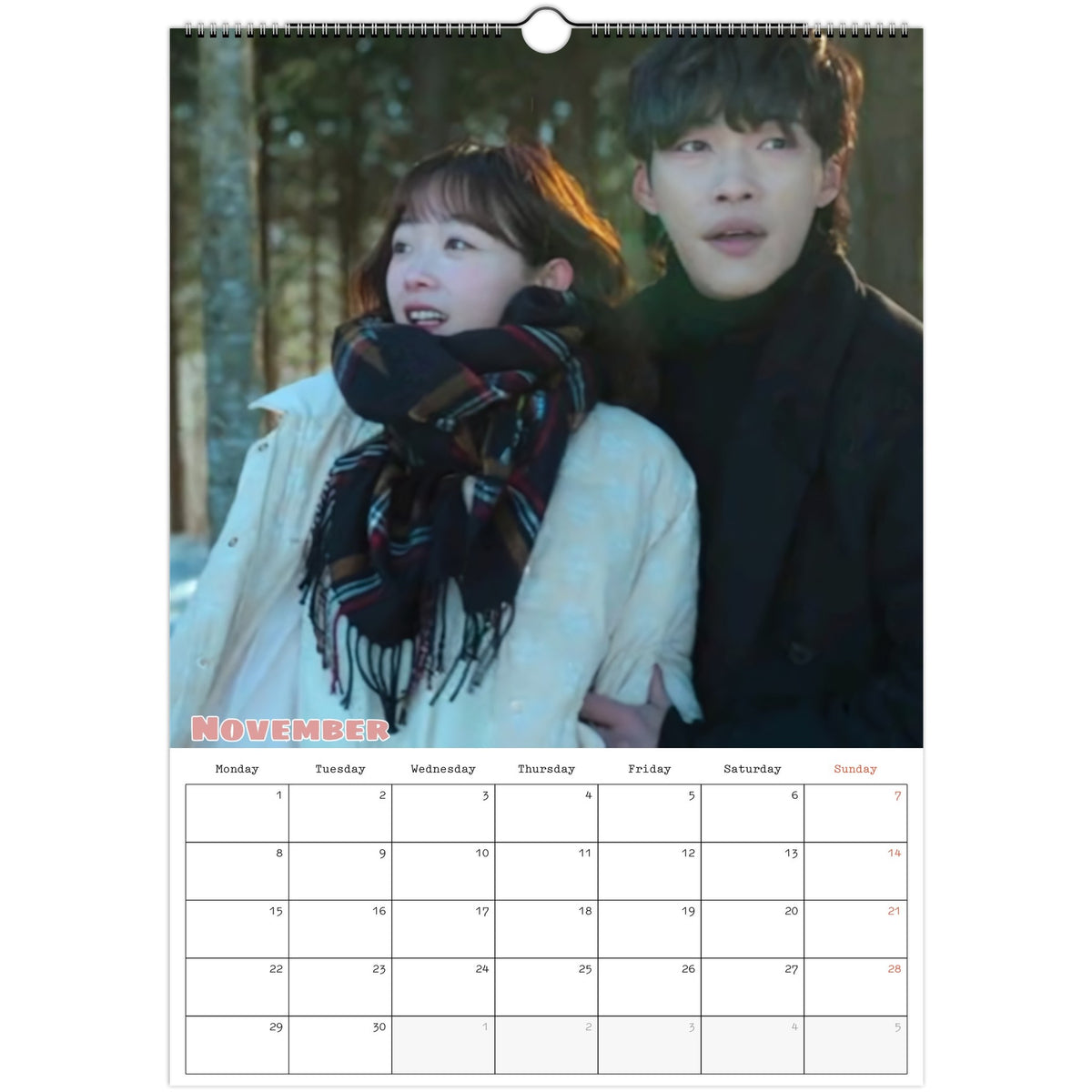 Mr Plankton Calendar 2027 November page