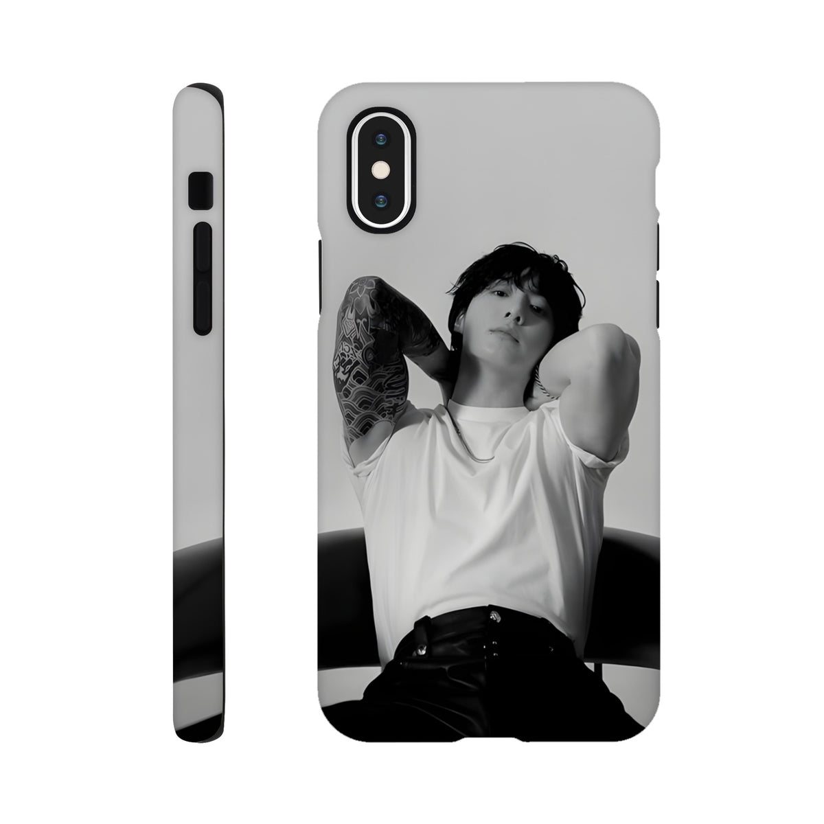 Aesthetic BTS Jungkook protective iPhone case with tough build