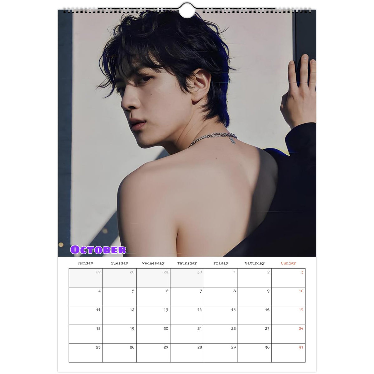 BTS Jin Calendar October portrait