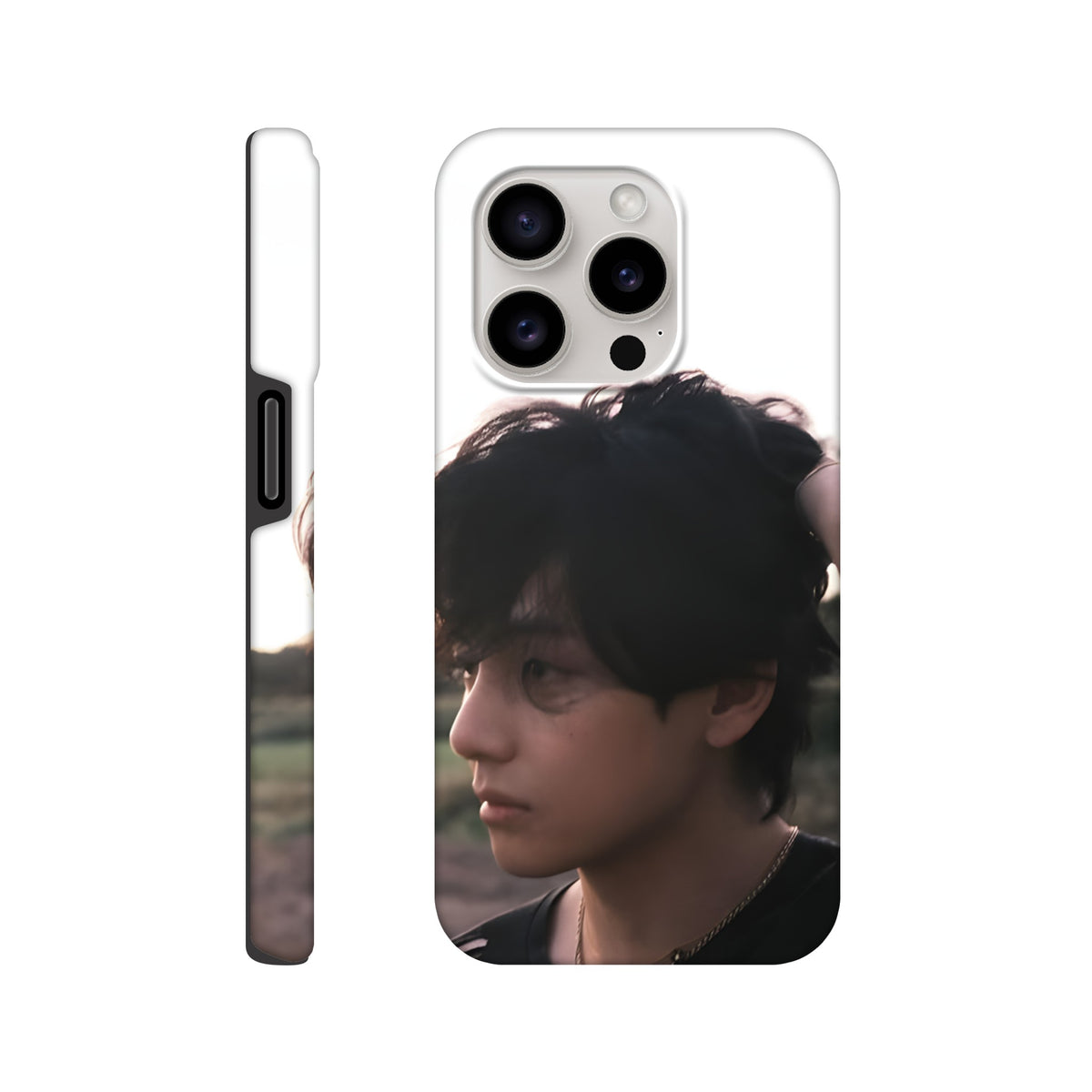 Aesthetic BTS Taehyung iPhone tough case