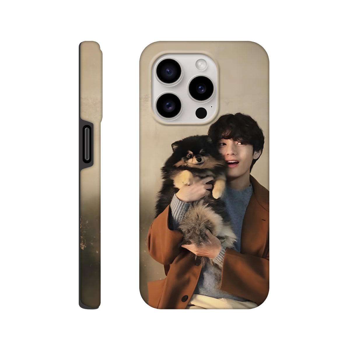 V and Yeontan tough case with reinforced corners for iPhone