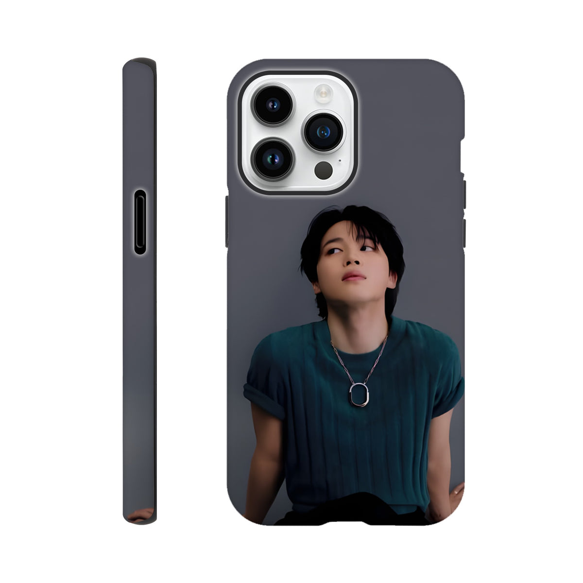 Jimin iPhone tough case with premium glossy finish