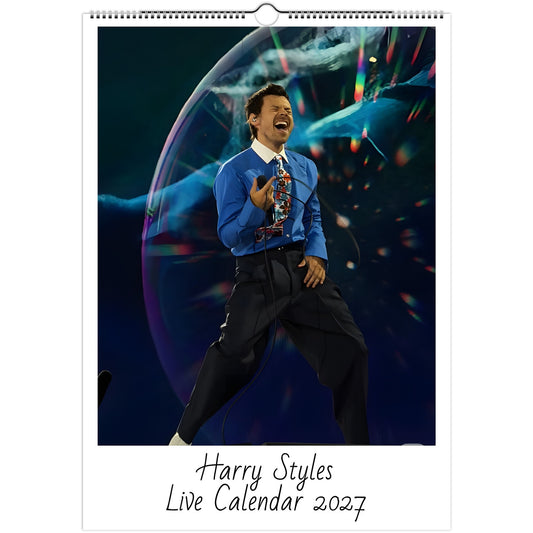 Harry Styles 2027 live calendar cover