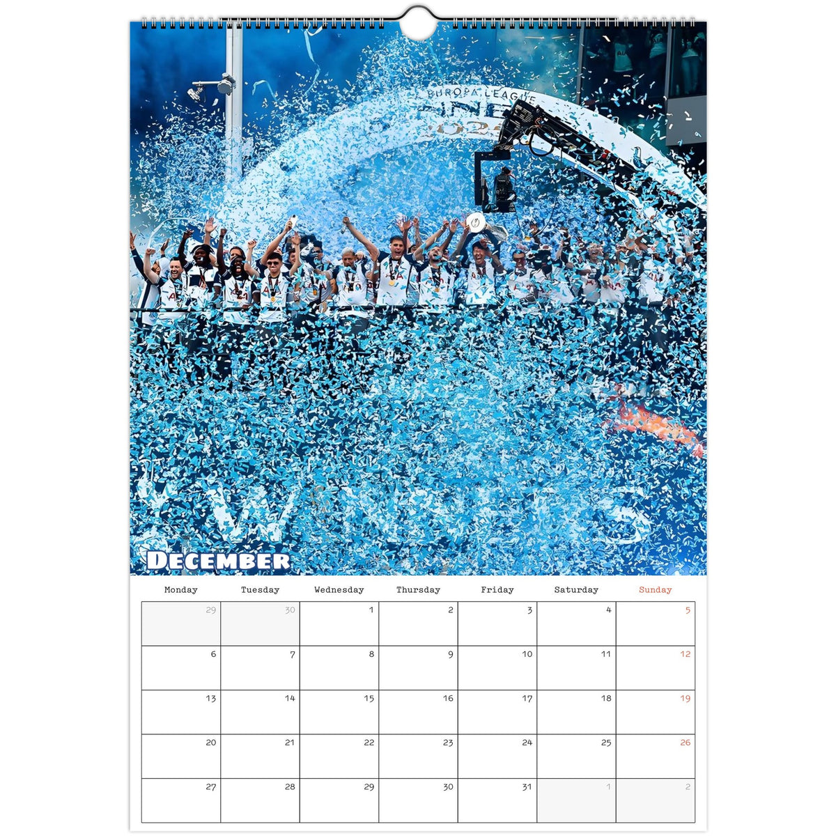 Tottenham calendar December photo