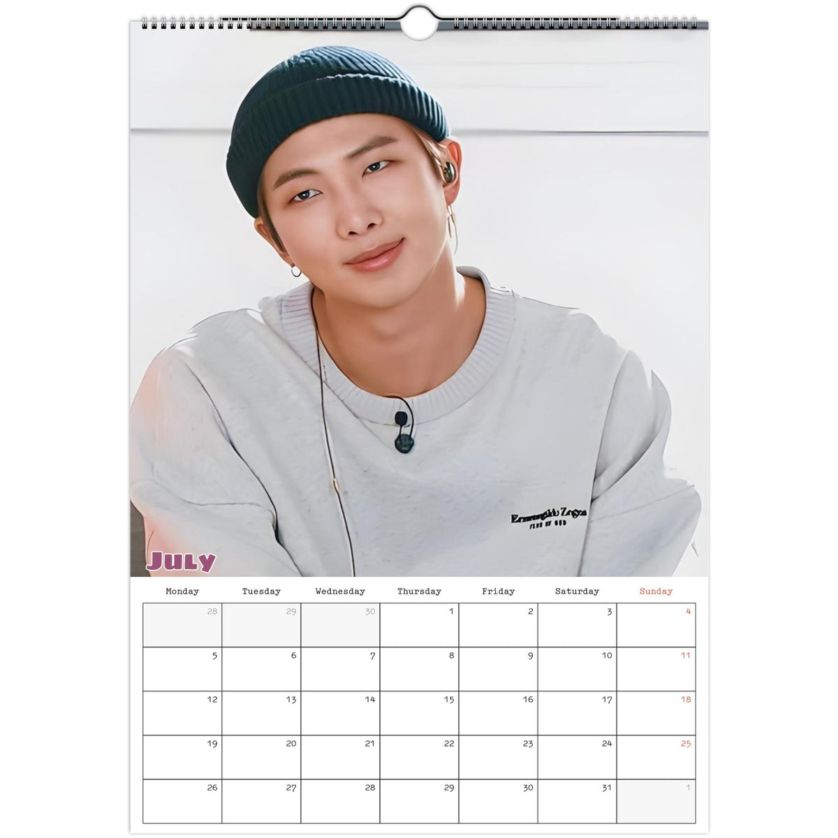 RM Calendar 2027 July photo