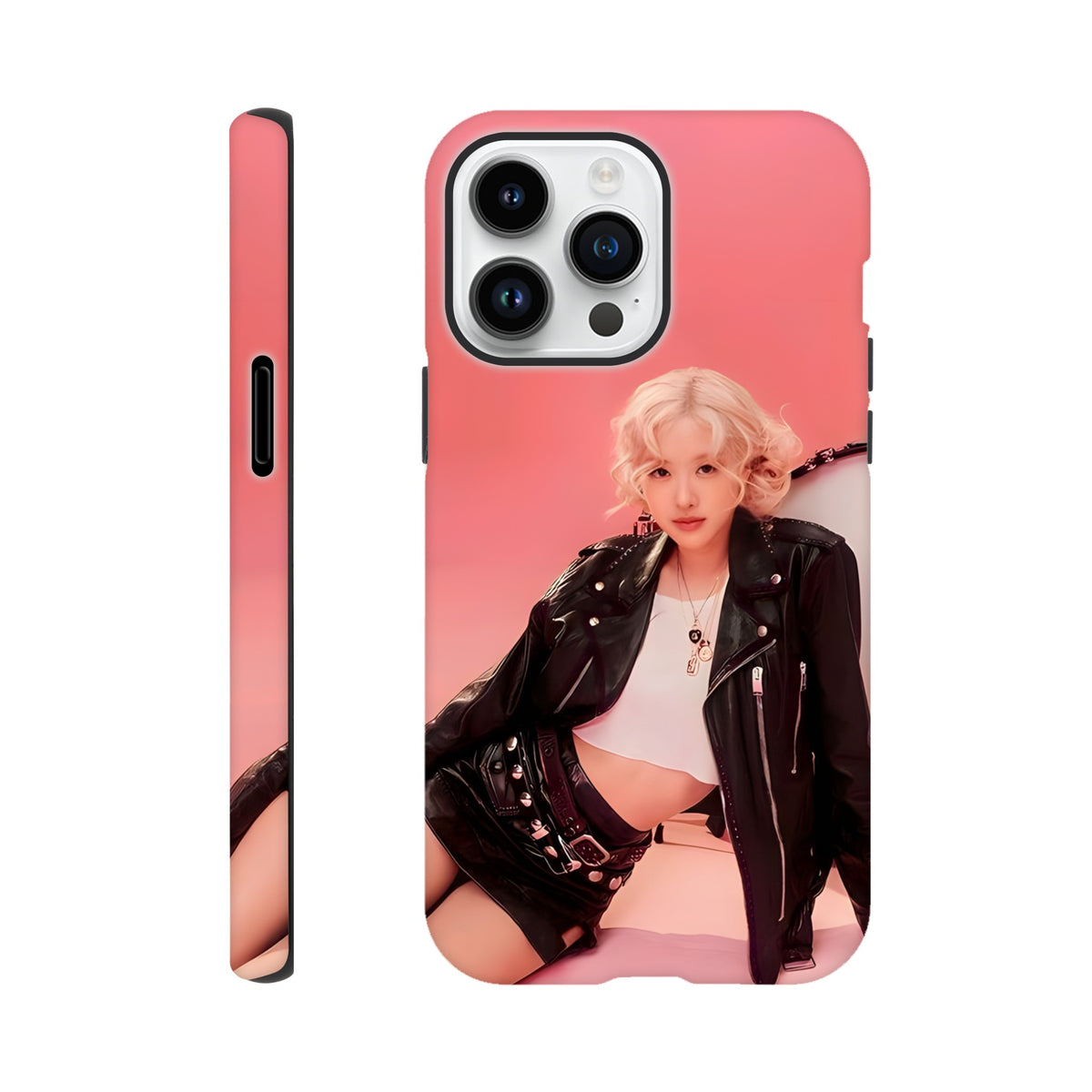 Shockproof Rosé iPhone case for K‑pop lovers