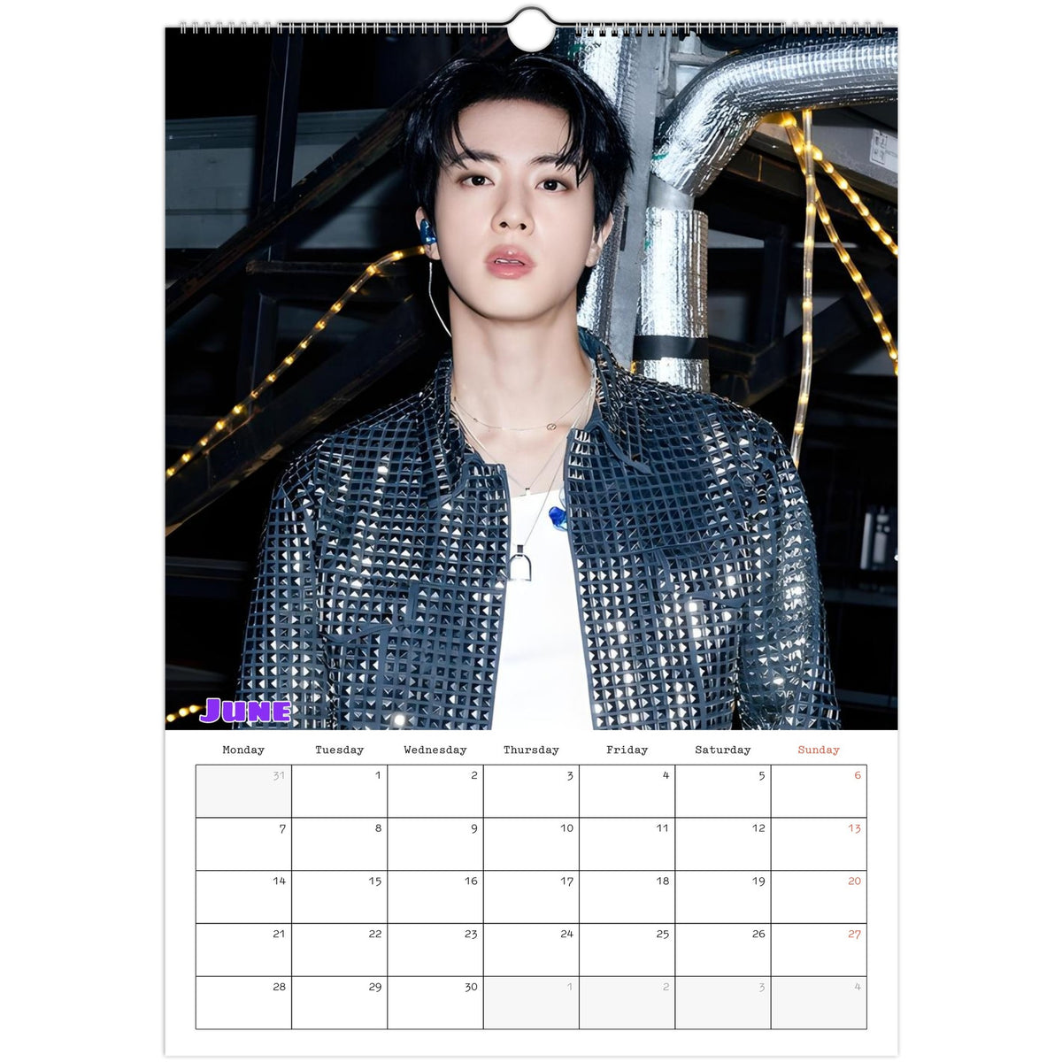 BTS Jin Calendar June portrait