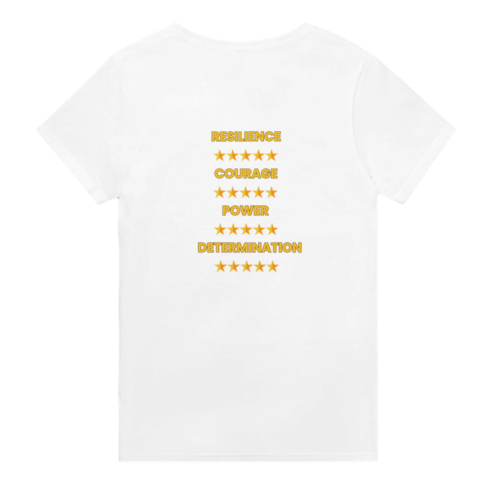 Workout‑themed tee with uplifting Stronger Every Day quote