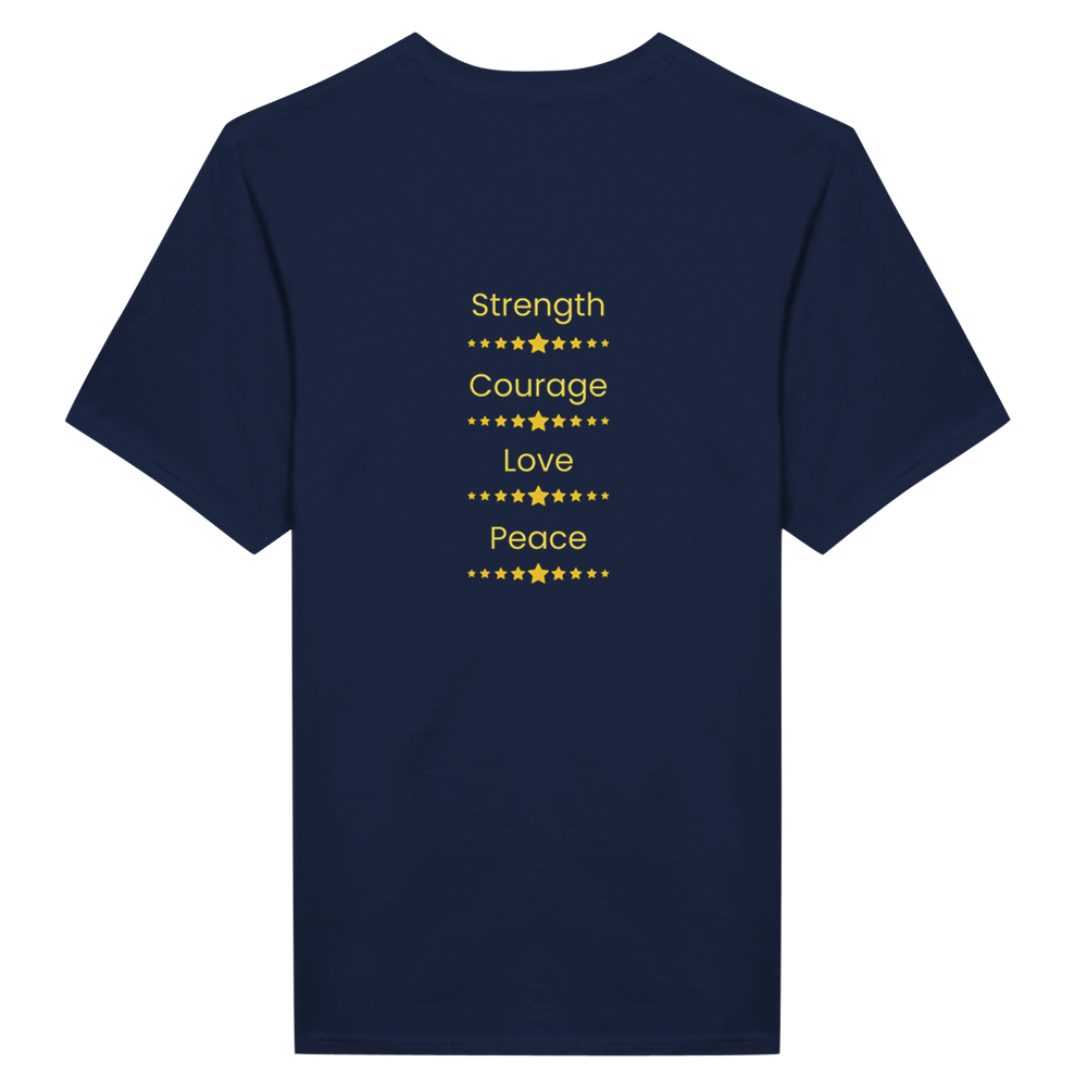 Soft cotton inspirational shirt with Good Vibes quote