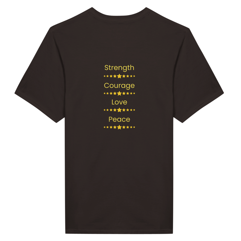 Good Vibes graphic tee with bright, happy design