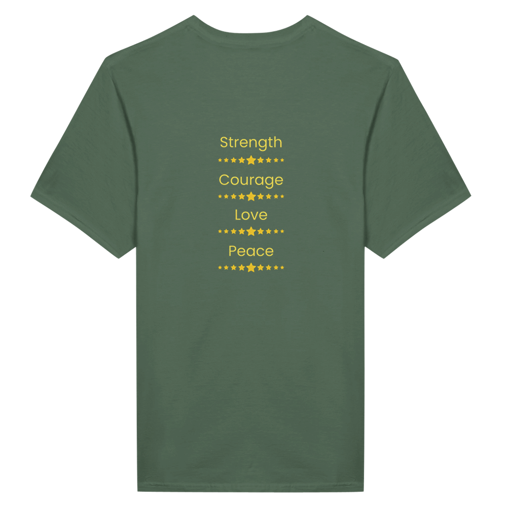 Good Vibes quote shirt with simple, uplifting graphic design