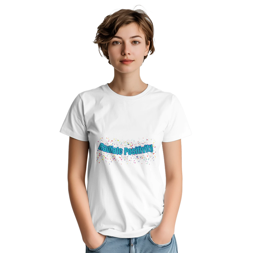 Inspirational graphic tee spreading positive energy