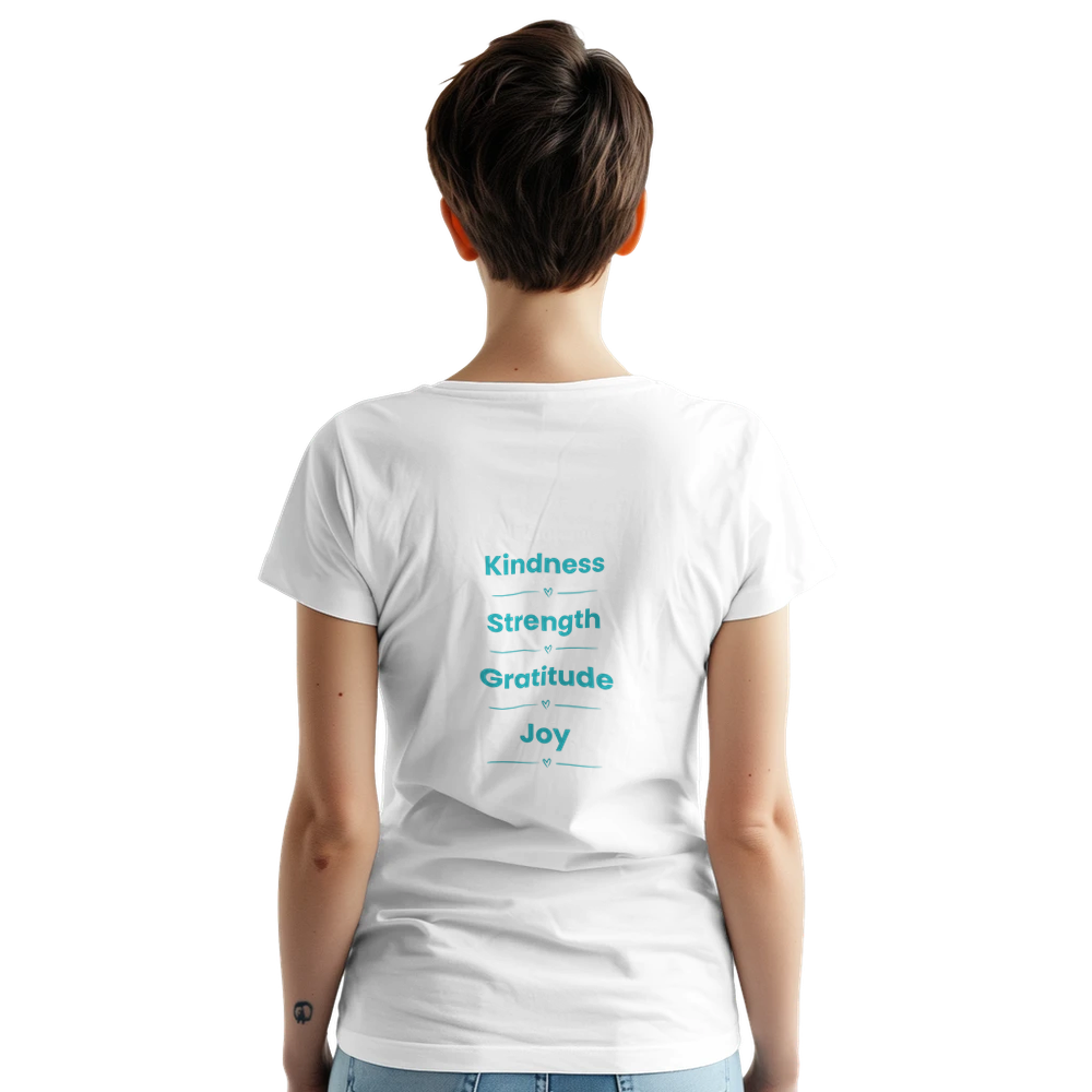 Motivational shirt with Radiate Positivity message for self‑care lovers