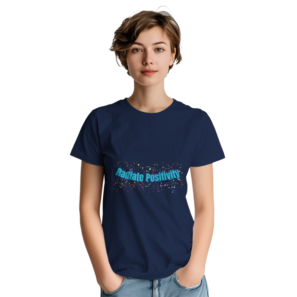 Radiate Positivity quote tee for inspirational outfits