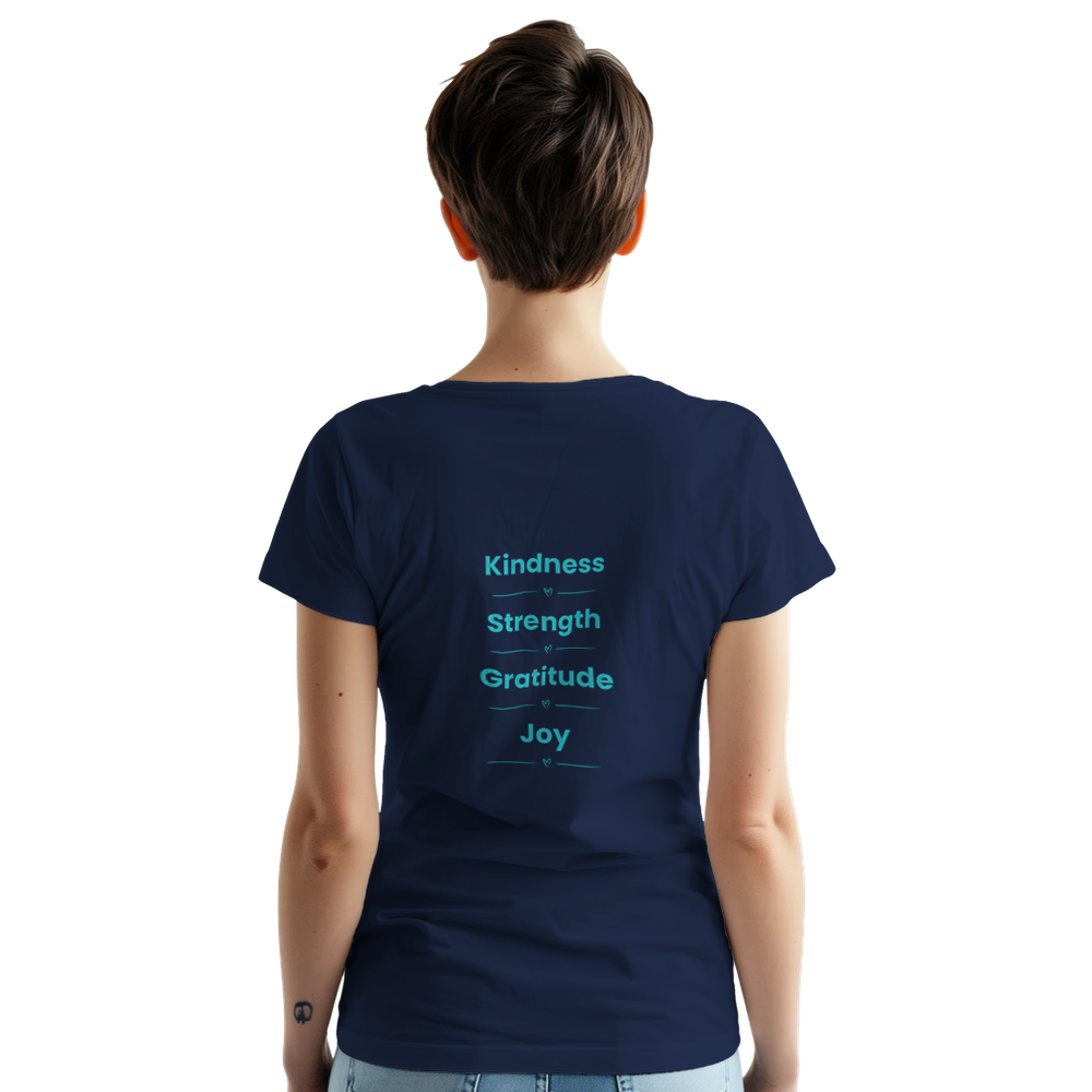Encouraging message T‑shirt with positive energy theme