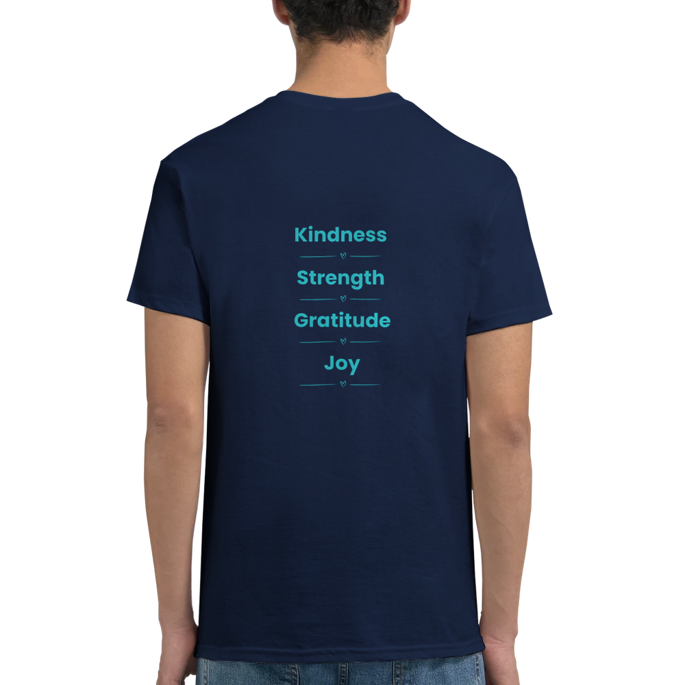 Inspirational fashion tee with motivational quote design