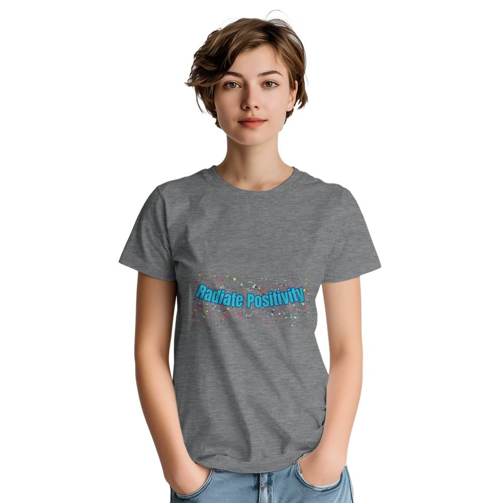 Radiate Positivity tee for wellness and self‑growth lovers