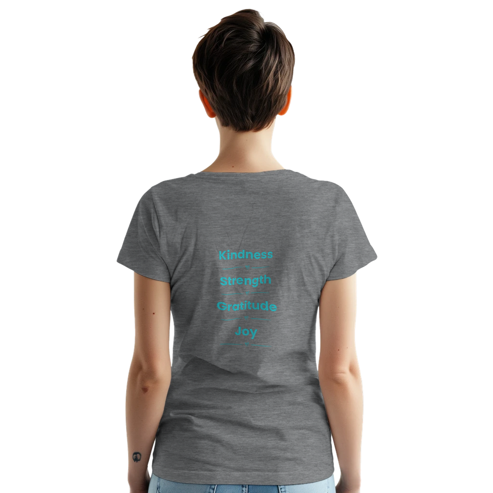 Uplifting quote shirt encouraging positive thinking